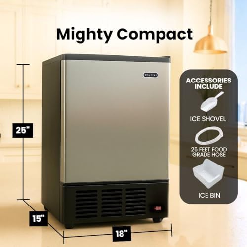 Stainless Steel Undercounter Cube Ice Maker — photo 4