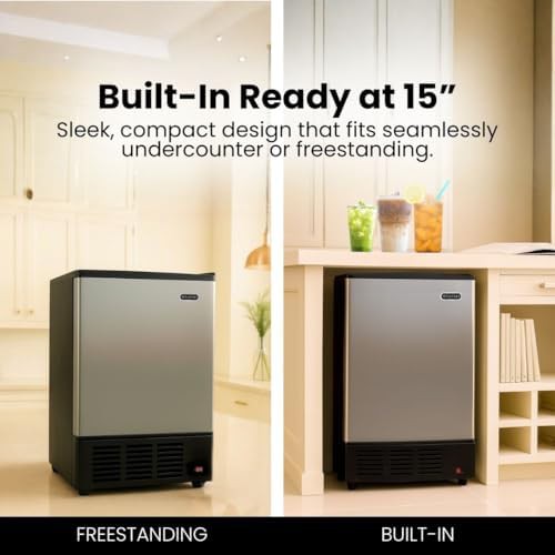 Stainless Steel Undercounter Cube Ice Maker — photo 5