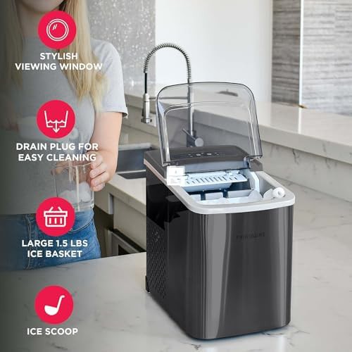 Black Stainless Bullet Ice Maker — photo 3