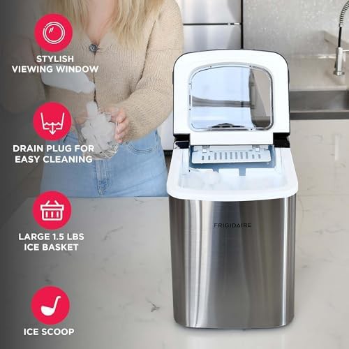 Silver Stainless Bullet Ice Machine — photo 3