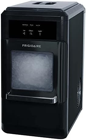 Black stainless steel nugget ice machine