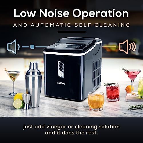 Black portable ice maker with LED panel — photo 5