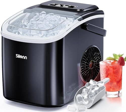 Black Bullet Ice Maker with Large Capacity