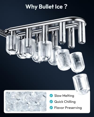 Portable Black Bullet Ice Maker with Handle — photo 4