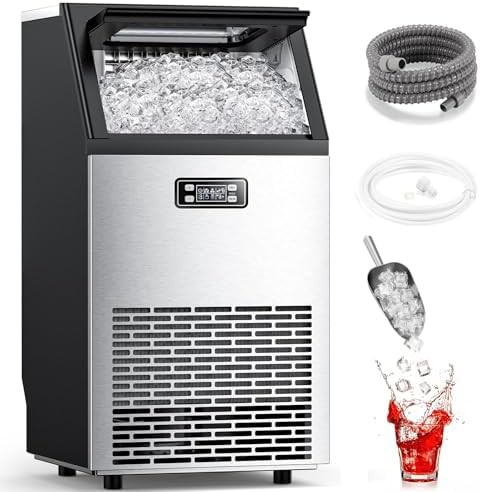 Undercounter Stainless Steel Ice Maker 100 Lbs