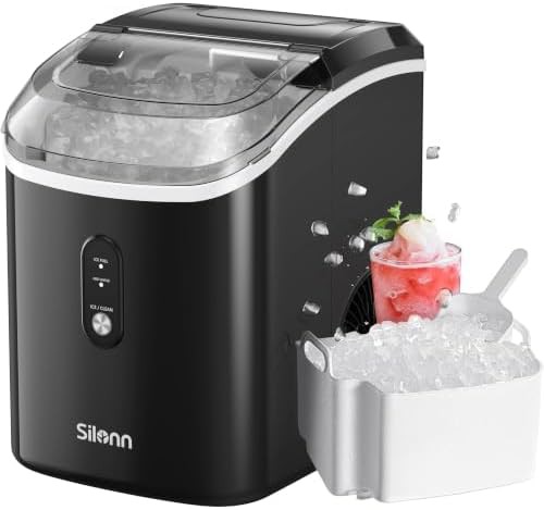 Black nugget pellet ice machine