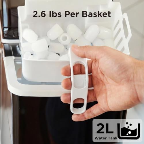 Black Compact Bullet Ice Maker Machine — photo 4