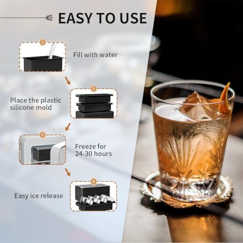 Silicone Clear Square Ice Cube Tray — photo 5