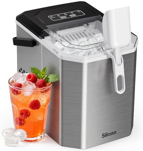 Stainless Steel Ice Maker with Handle