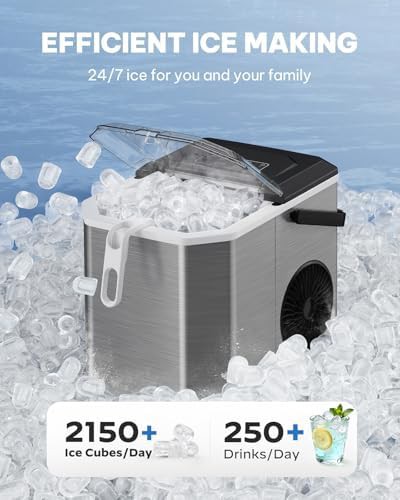 Stainless Steel Ice Maker with Handle — photo 3