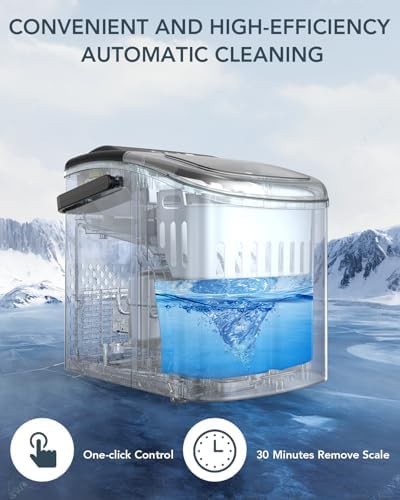Black Self Cleaning Countertop Ice Machine — photo 5