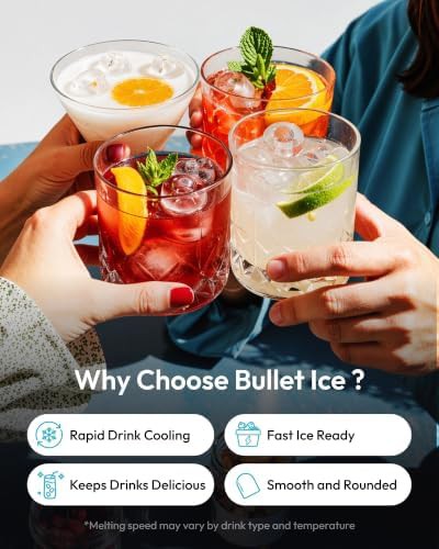 Portable bullet ice maker with carry handle — photo 5
