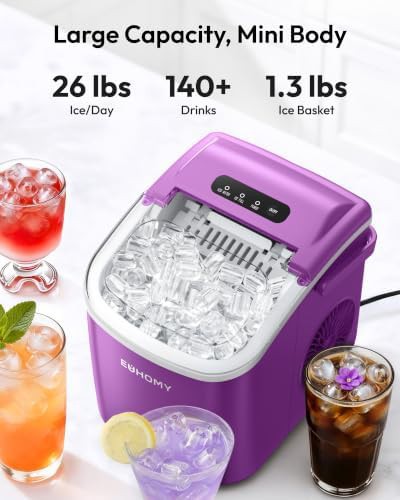 Purple portable bullet ice maker machine — photo 3