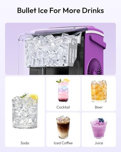 Purple portable bullet ice maker machine — photo 5