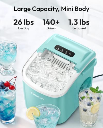 Green portable bullet ice maker machine — photo 3