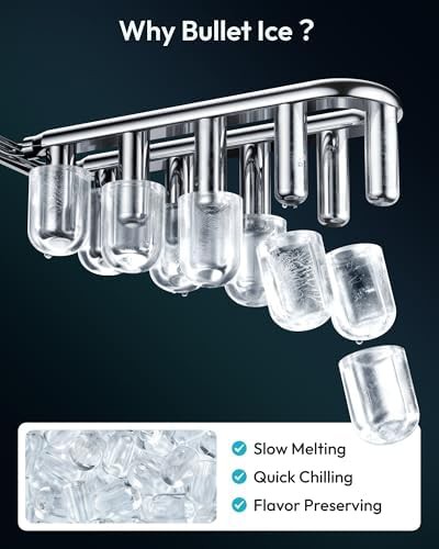 Green portable bullet ice maker machine — photo 4