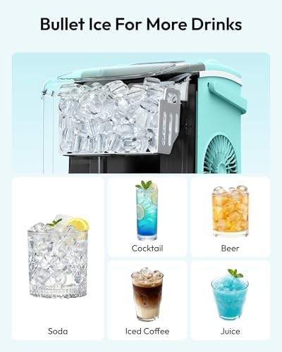 Green portable bullet ice maker machine — photo 5