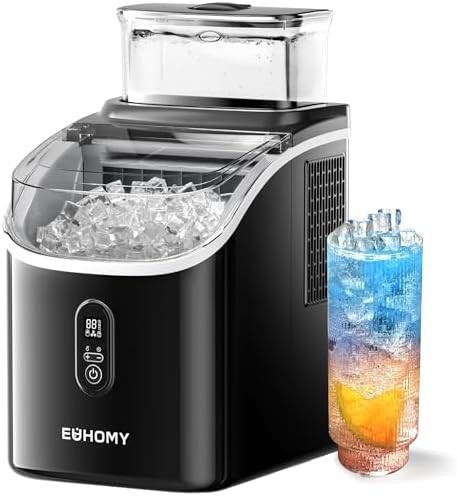 Clear cube ice maker with top tank