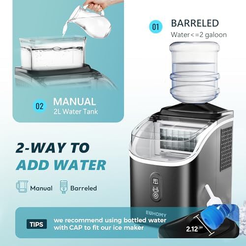 Clear cube ice maker with top tank — photo 3
