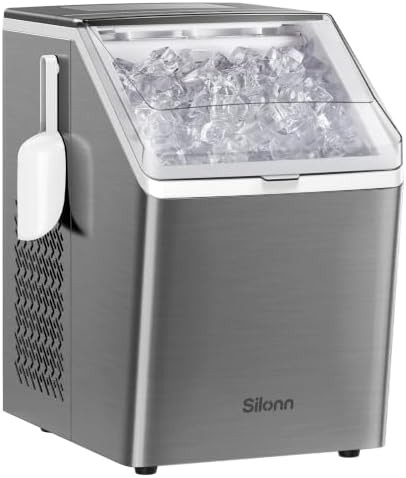Stainless Clear Ice Maker with Dual Fill