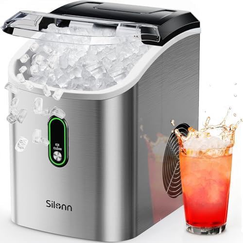Stainless steel sonic ice machine