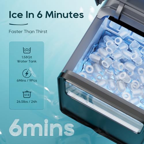 Countertop Bullet Ice Maker 26lb Capacity — photo 3