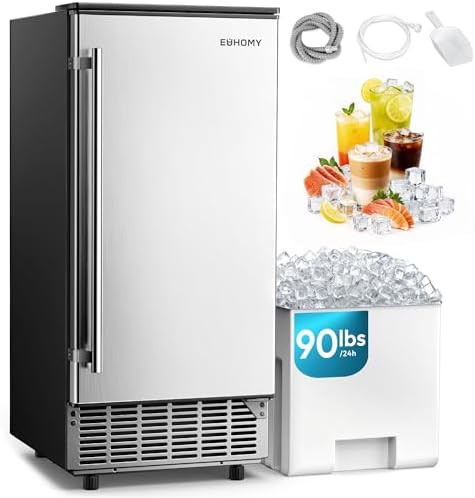 Undercounter 15 in ice maker with gravity drain