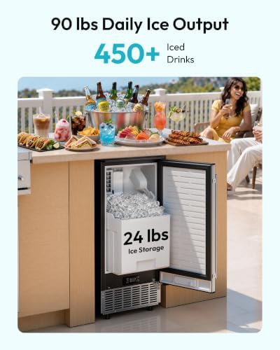 Undercounter 15 in ice maker with gravity drain — photo 3