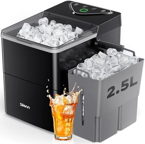 Ice maker with LED touch control
