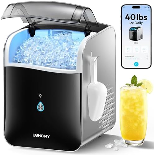 Smart nugget ice maker with app control