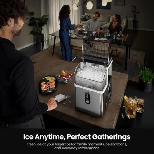 Compact Nugget Ice Machine Stainless Steel — photo 5