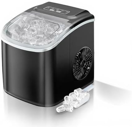 Black bullet ice maker with two sizes