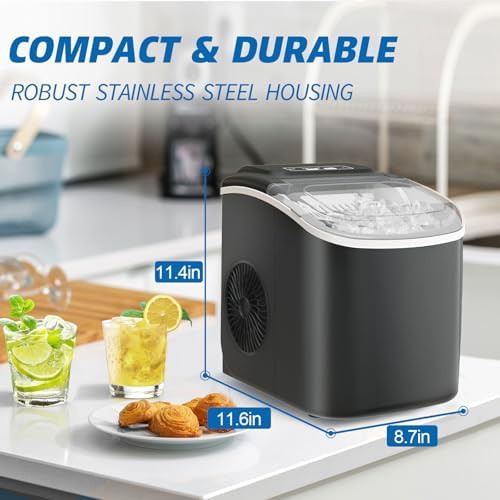 Black bullet ice maker with two sizes — photo 3