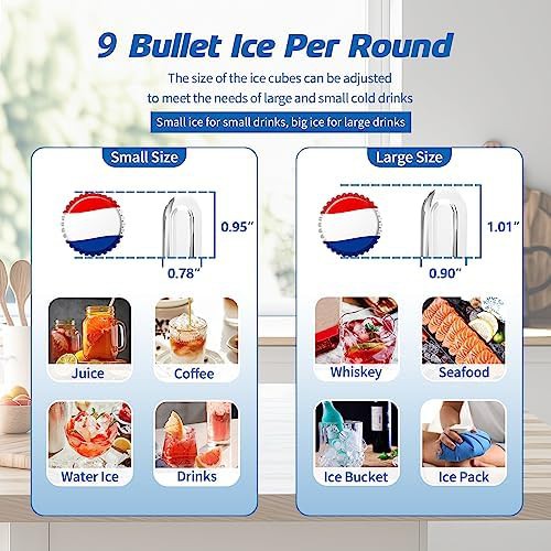 Black bullet ice maker with two sizes — photo 4