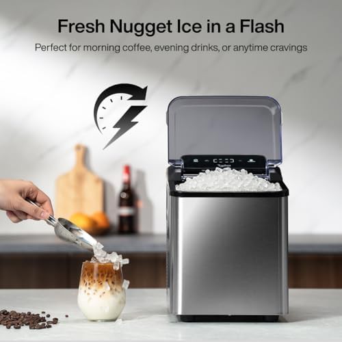 Stainless Steel Nugget Ice Maker 35lb — photo 3