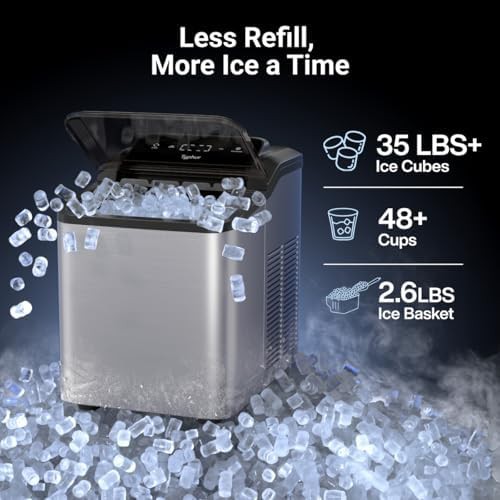 Stainless Steel Nugget Ice Maker 35lb — photo 4