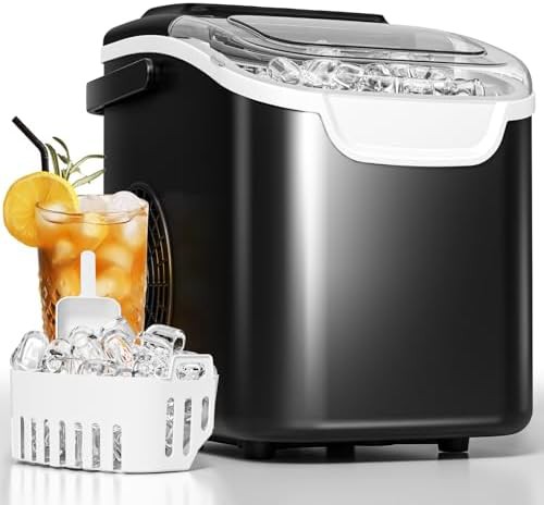 Black and Grey Camping Ice Machine