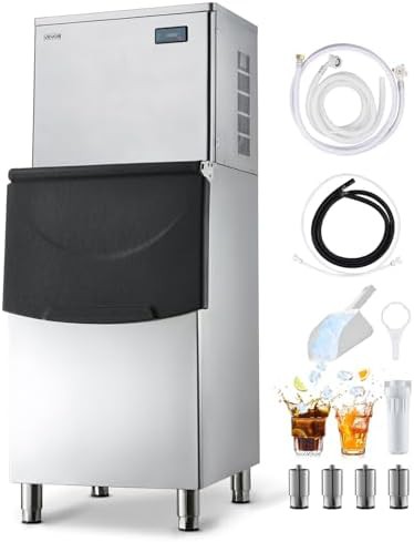 High Output Commercial Ice Maker with Storage Bin