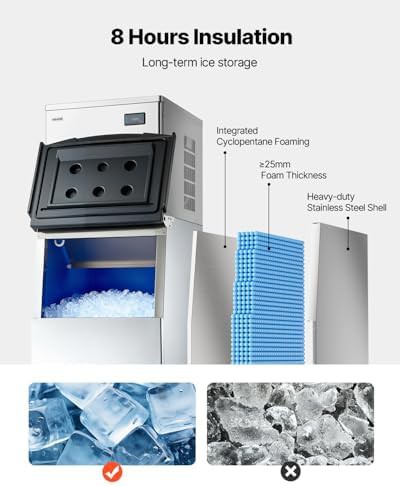 High Output Commercial Ice Maker with Storage Bin — photo 4