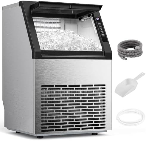 Undercounter Stainless Steel Ice Maker 80 Lbs