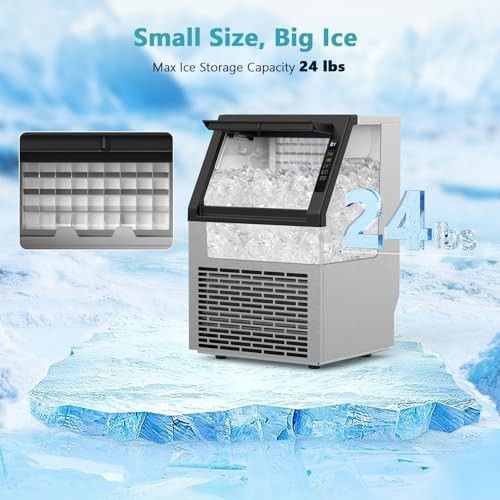 Undercounter Stainless Steel Ice Maker 80 Lbs — photo 3