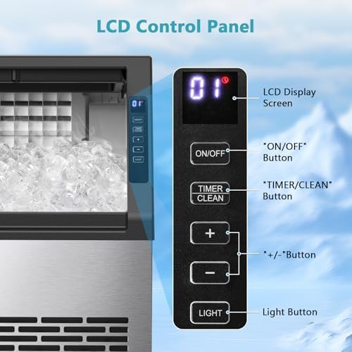 Undercounter Stainless Steel Ice Maker 80 Lbs — photo 5