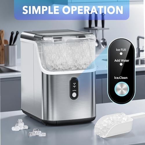 Silver nugget ice maker for chewable ice — photo 4