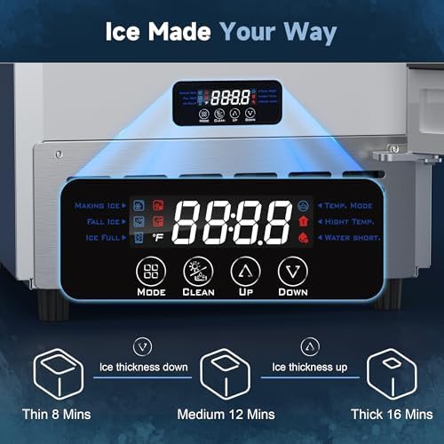 Stainless Steel Undercounter Ice Maker 80 Lbs — photo 5