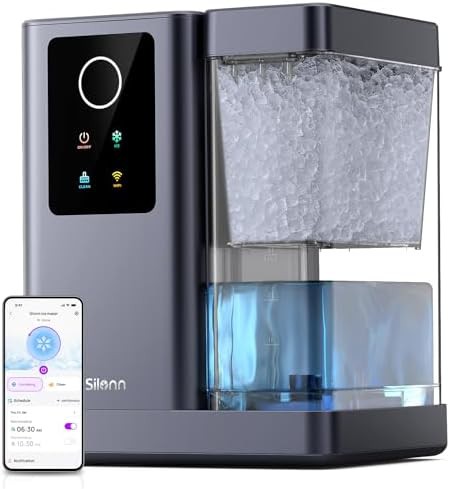 Smart nugget ice maker with app
