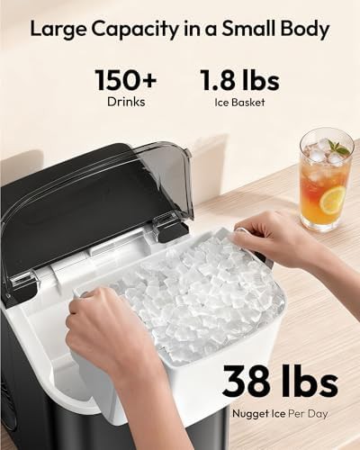 High capacity sonic ice maker 38lbs — photo 3