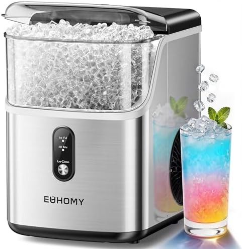 Stainless steel nugget ice maker machine