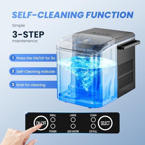 Portable black bullet ice maker with handle — photo 3
