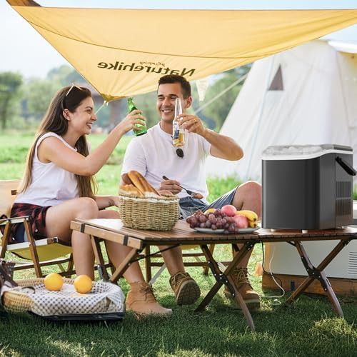 Portable black bullet ice maker with handle — photo 5