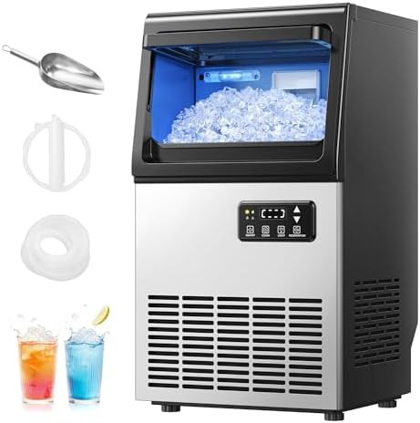 Stainless steel nugget ice machine 80lbs